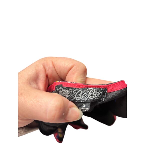 Y2K BeBop Butterfly Print Ruffle Mini Dress - Sleeveless, V-Neck, Size S - Picture 5 of 6